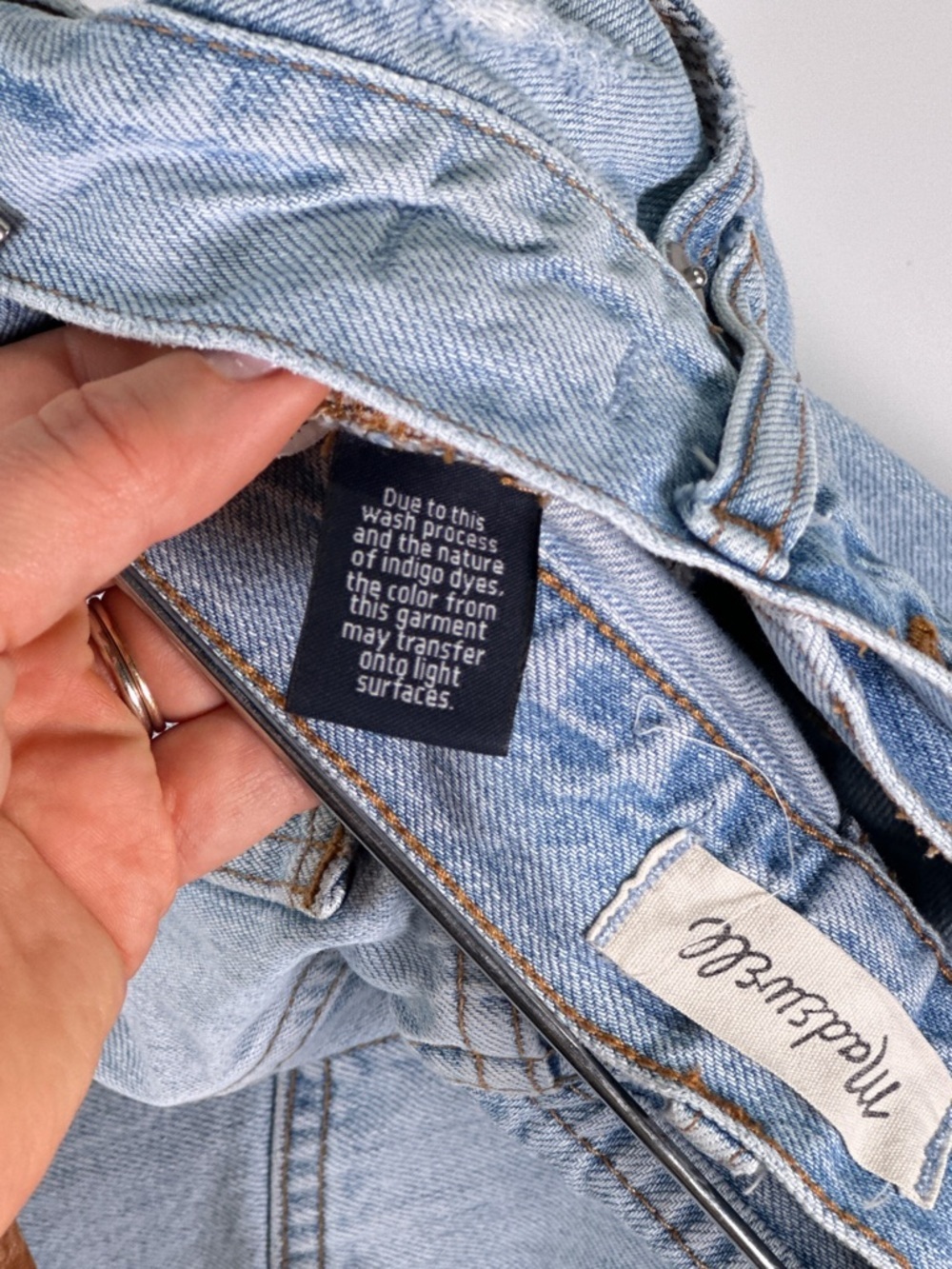 Madewell The Perfect Summer Jean High Rise Distressed Cotton Light Wash Denim 26 - Picture 5 of 13